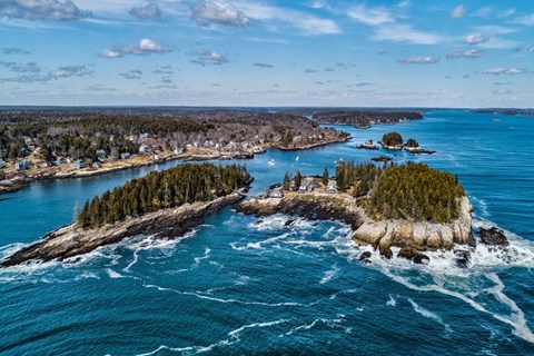 Framed Aerial Islands Print