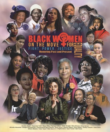 Framed Black Women on the Move for Equality Print
