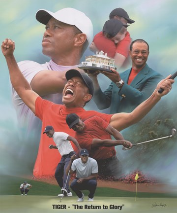 Framed Tiger Woods Print