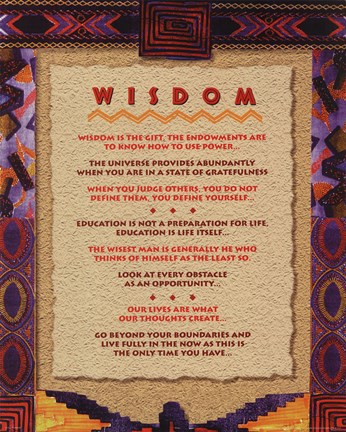Framed Wisdom Print