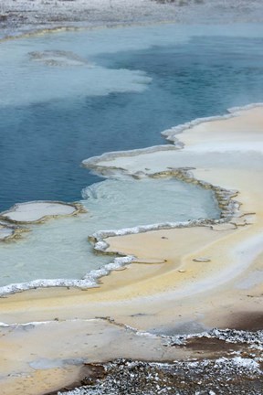 Framed Pool Detail, Yellowstone National Park Print