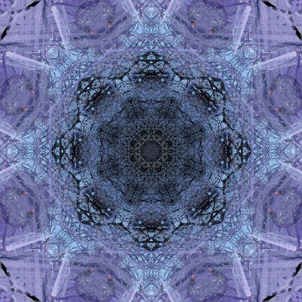 Framed Colorful Kaleidoscope 1 Print