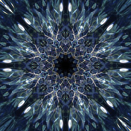 Framed Colorful Kaleidoscope 2 Print