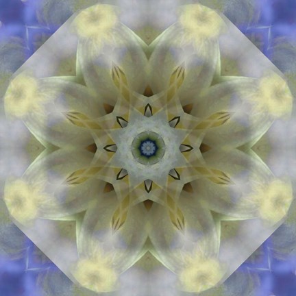 Framed Colorful Kaleidoscope 3 Print