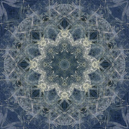 Framed Colorful Kaleidoscope 6 Print