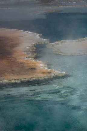 Framed Doublet Pool detail, Yellowstone National Park Print