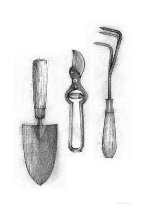 Framed Farm and Garden V Print