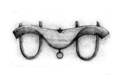 Framed Farm and Garden I Print