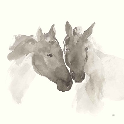 Framed Nuzzling II Print