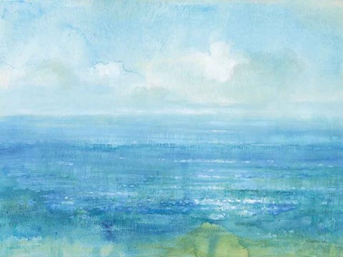 Framed Sea Sparkle I Print