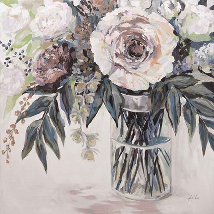 Framed Elation Greige Print