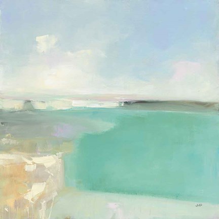 Framed Summer Coastline Print