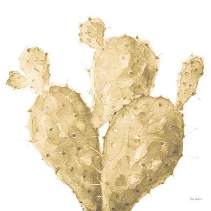 Framed Mixed Greens XXXVI Gold Print