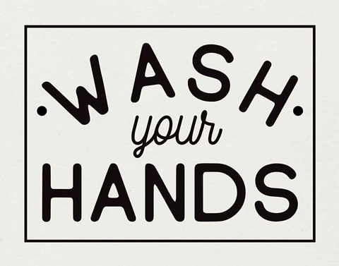 Framed Bathroom Rules I Print