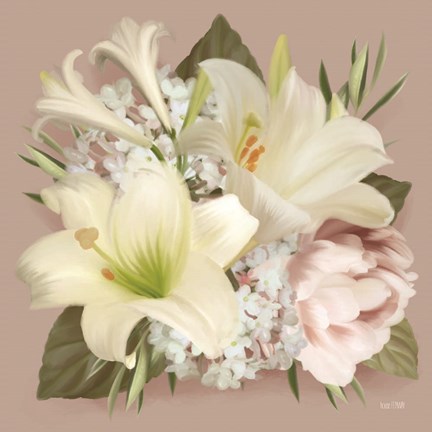 Framed Spring Lily Bouquet Print