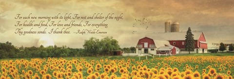 Framed I Thank Thee Print