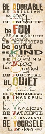 Framed Way to Be Print