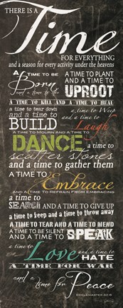 Framed Time for Everything Print