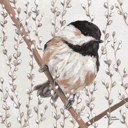 Framed Wee Chickadee Print