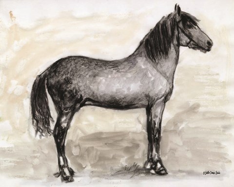 Framed Horse Study 1 Print