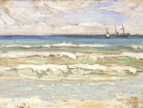 Framed Crash Ashore II Print