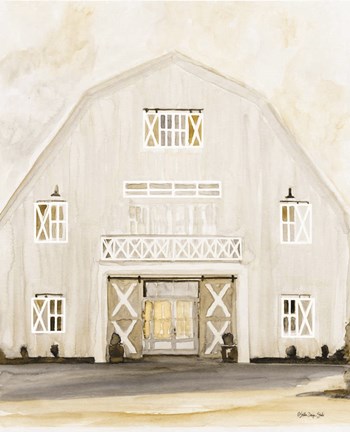 Framed Wedding Barn Print