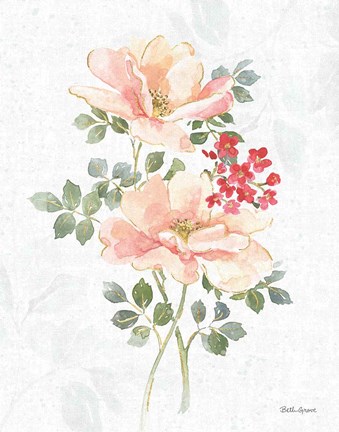 Framed Floral Focus VIII Print