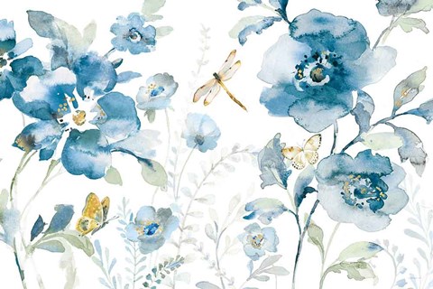 Framed Blues of Summer V Print