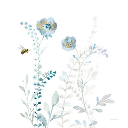 Framed Blues of Summer IX Print