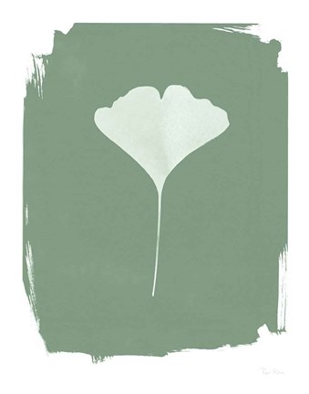 Framed Nature by the Lake Gingko I Green Print