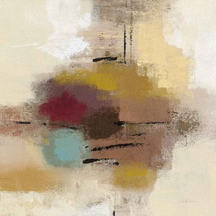 Framed Morello Cherry Abstract I Print