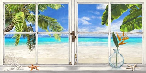 Framed Horizon Tropical Print