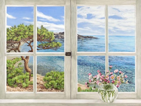 Framed Baie Mediterraneenne Print