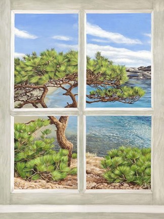 Framed Baie Mediterraneenne I Print