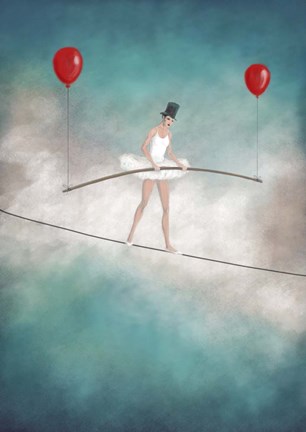 Framed L&#39;Acrobate Print