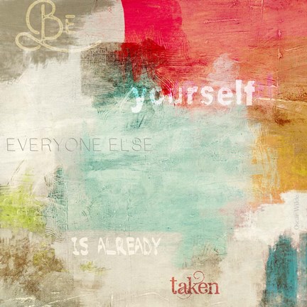 Framed Be Yourself Print