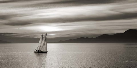 Framed Set Sails (detail) Print