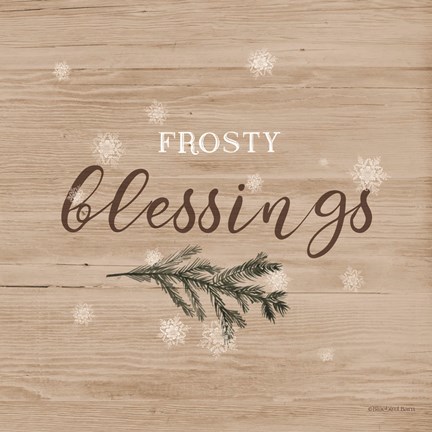 Framed Frosty Blessings I Print