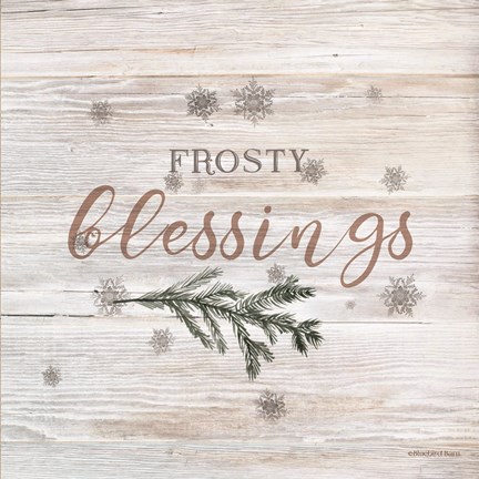 Framed Frosty Blessings II Print
