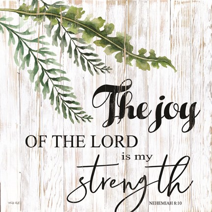 Framed Joy of the Lord is My Strength Print