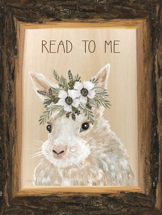 Framed Read to Me Bunny Print