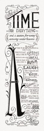 Framed Time for Everything Print