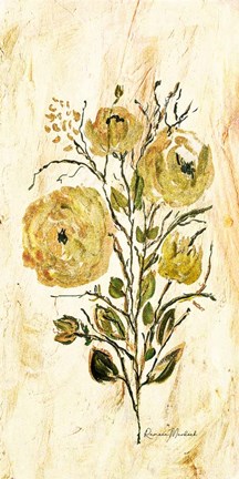 Framed Golden Glitter Spray Print