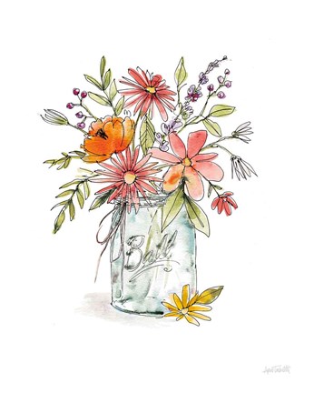 Framed Americana Mood V Summer Print