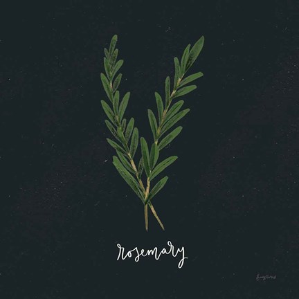 Framed Herbs III Black Print