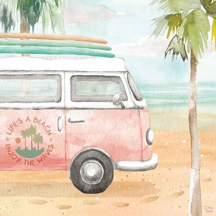 Framed Surfs Up V Print