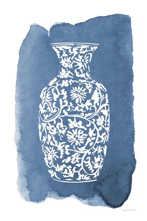 Framed Chinese Vase II Print