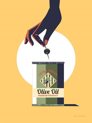 Framed Olive Oil Print