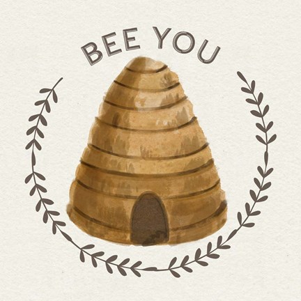 Framed Bee Hive IV-Bee You Print