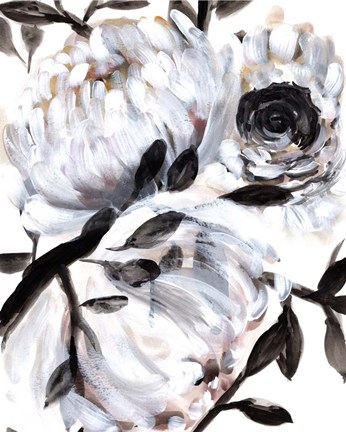 Framed Farmhouse White Bush II Print